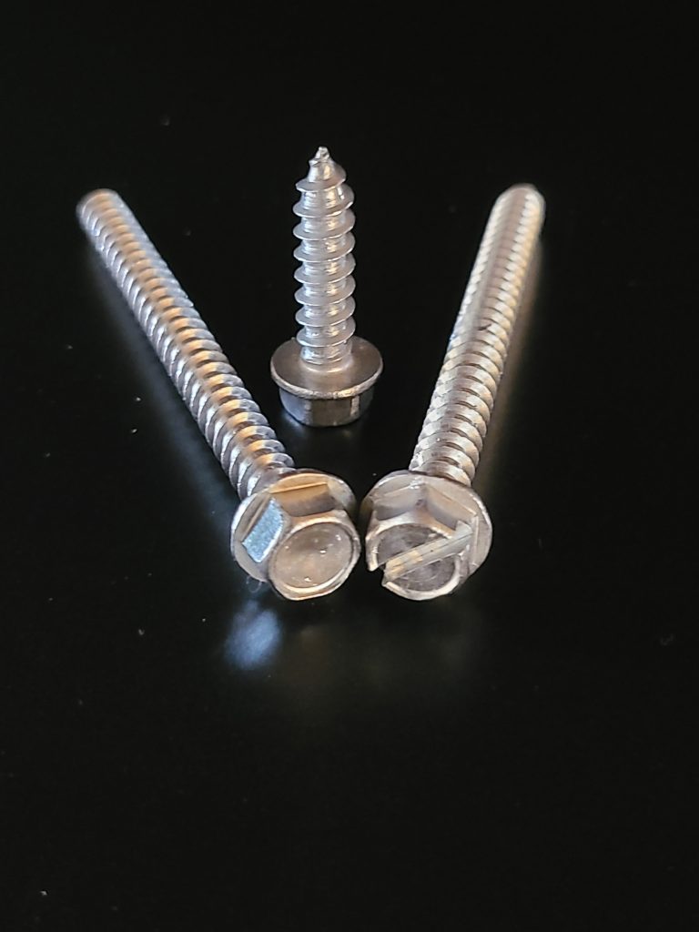 7 HEX WASHER HEAD SHEET METAL SCREWS